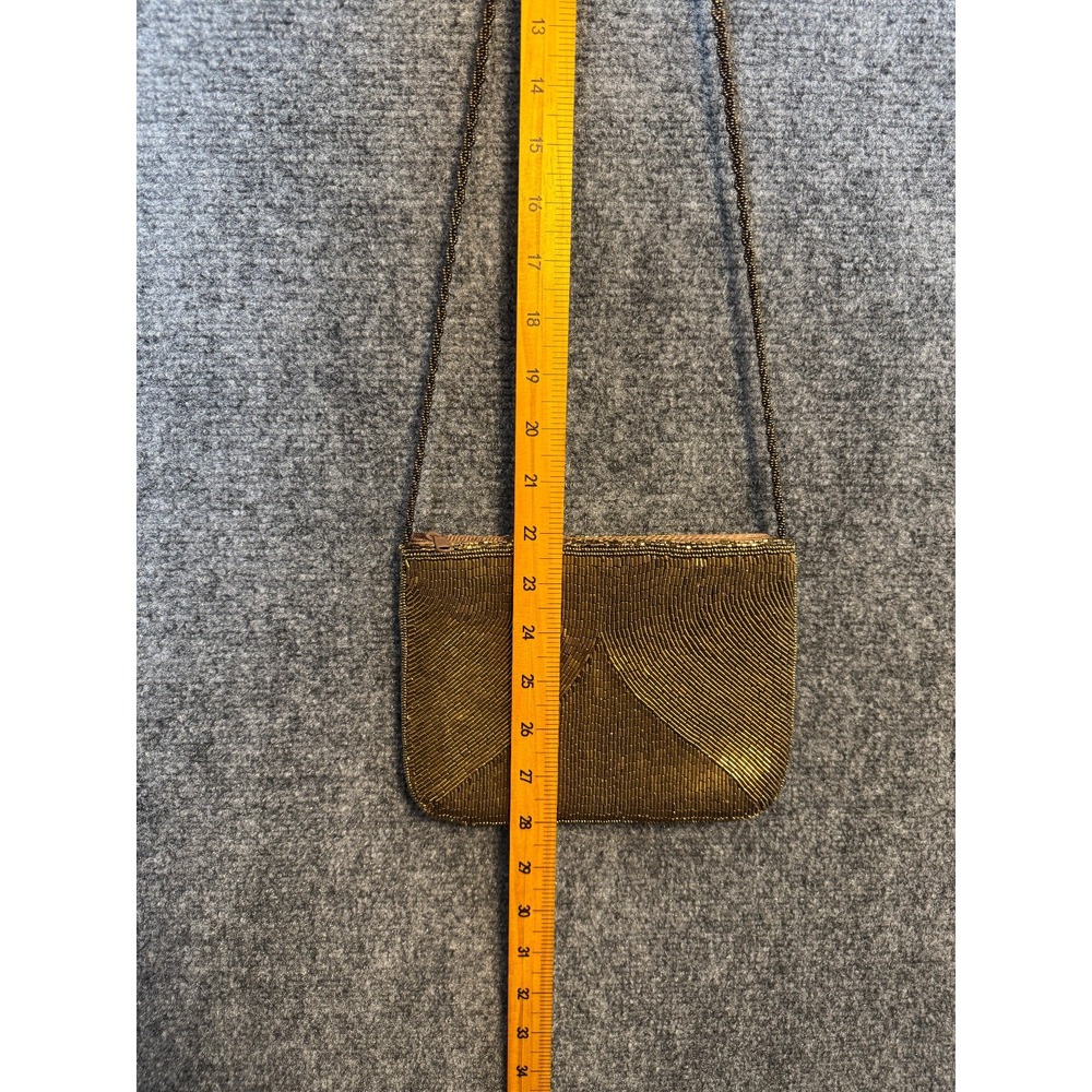 Elegant Lady Priscilla VGT Gold Beaded (Both Sides) Envelope Clutch Evening Bag - Picture 9 of 11